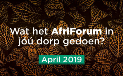 AfriForum-suksesse: April 2019