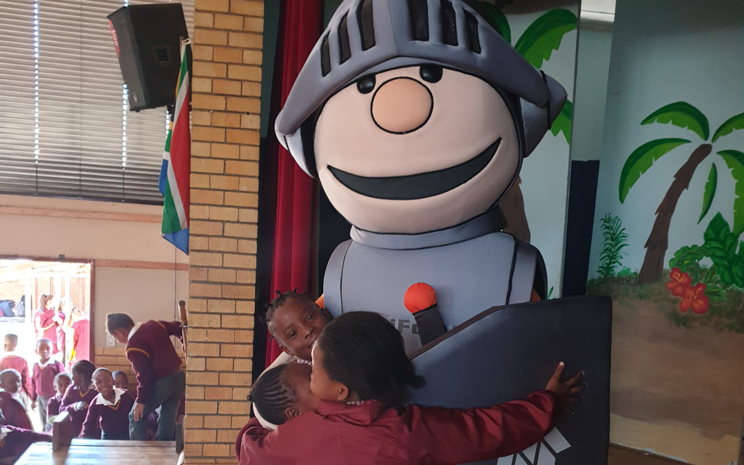 AfriForum-teenboeliespan en Matteus besoek Laerskool Delmas