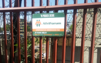 AfriForum se Vereeniging-tak verskerp veiligheid by Mimi Fourie Hof