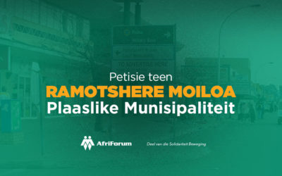 Petisie teen Ramotshere Moiloa Plaaslike Munisipaliteit