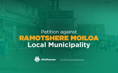 Petition against Ramotshere Moiloa Local Municipality
