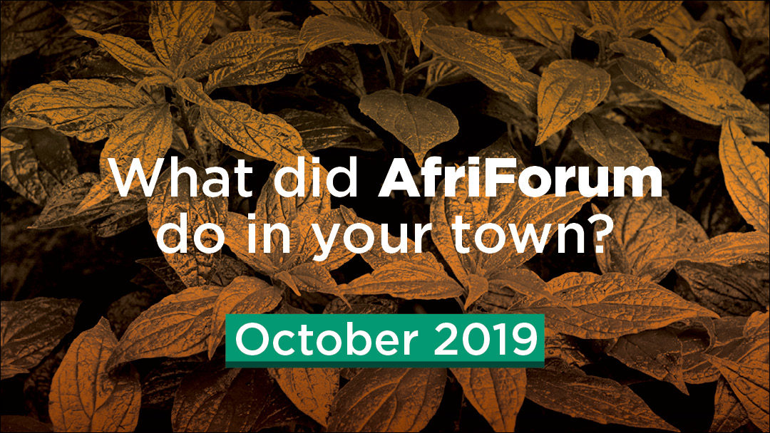 AFRIFORUM- SUCCESS: OCTOBER 2019