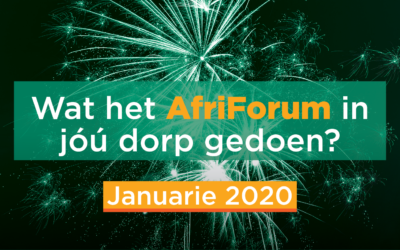 AFRIFORUM-SUKSESSE: JANUARIE 2020