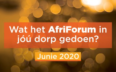 AFRIFORUM-SUKSESSE: JUNIE 2020