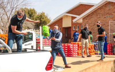 COVID-19-taakspan voorsien weer voedsel aan Coligny-gesinne