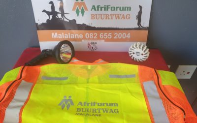 AfriForum se Malalane-buurtwag ontvang toerusting   