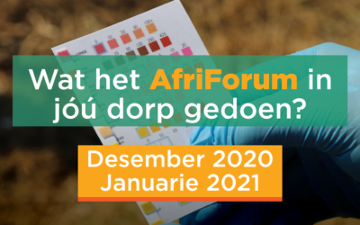 AFRIFORUM TAKSUKSESSE: DESEMBER 2020 / JANUARIE 2021