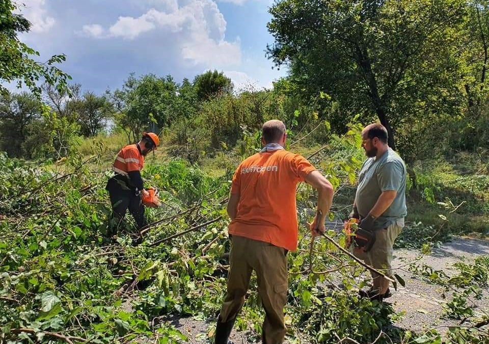 AfriForum se Oos-Moot-tak beveilig gevaarlike draai in pad