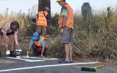 AfriForum-buurtwag in Stilfontein maak Kowie-verkeersirkel klaar