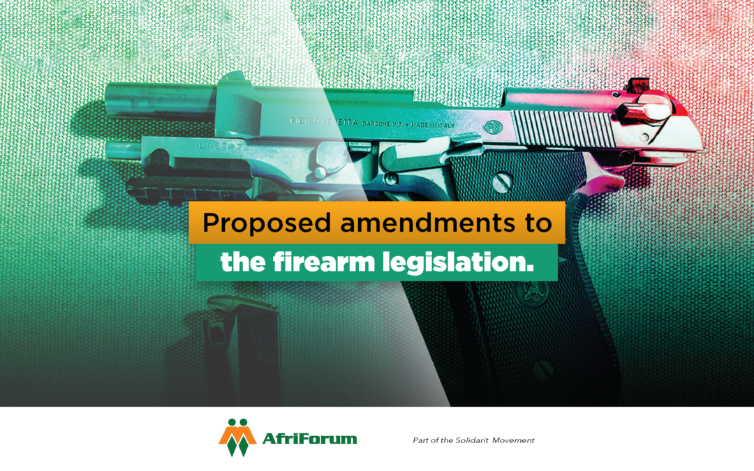 Conference about proposed amendments to firearm legislation