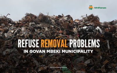Refuse removal problems in Govan Mbeki Municipality